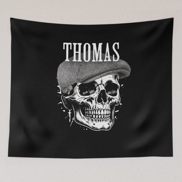 Item preview, Thomas Name Skull Flat Cap Graphic Design designed and sold by Flirt-Teez.