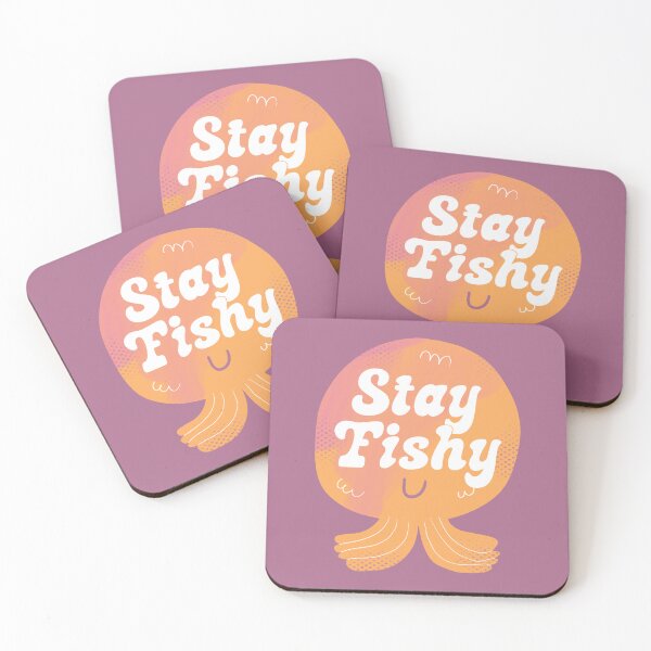 Item preview, Stay Fishy Badge designed and sold by yellowflowerhut.