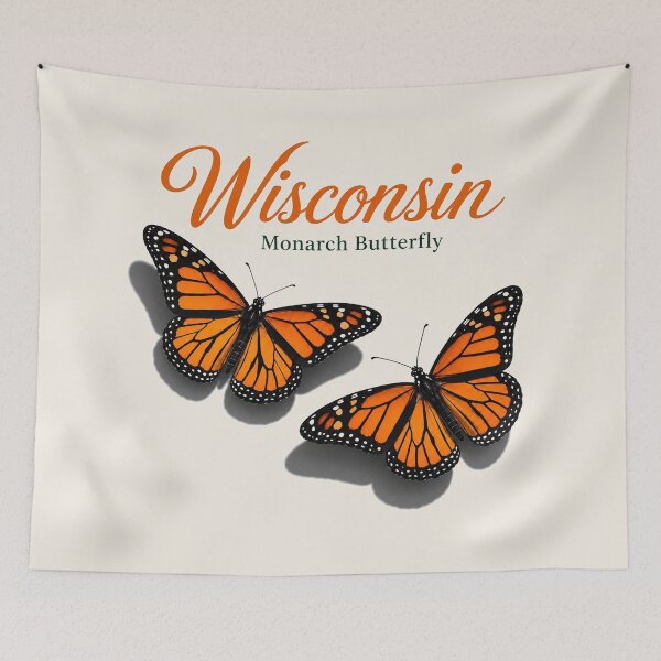 Item preview, Wisconsin Monarch Butterfly – State Butterfly Art Print designed and sold by The-Drip-Studio.