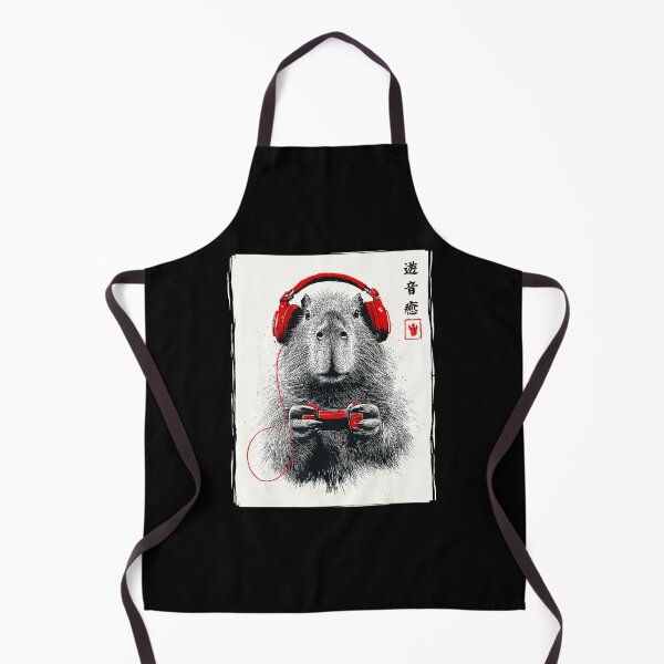 Item preview, Capybara Gamer Japanese Ink Style With Headset And Controller designed and sold by FGTV2021.