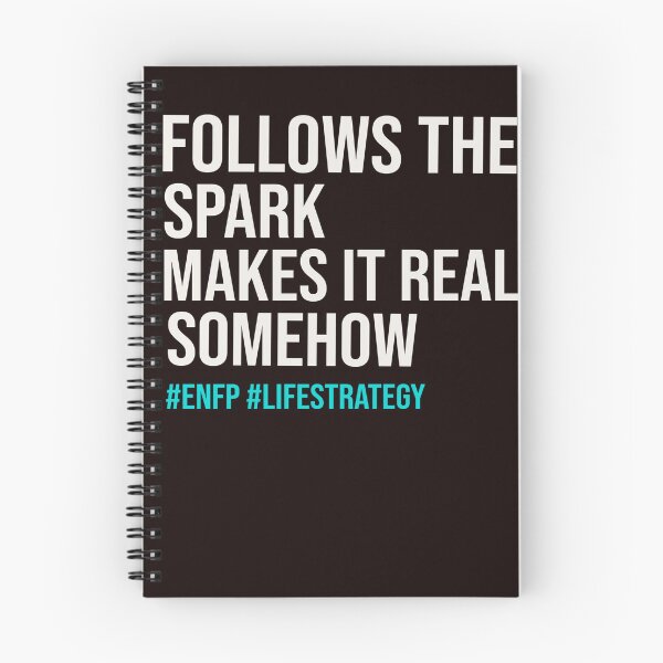 Item preview, ENFP — FOLLOWS THE SPARK MAKES IT REAL SOMEHOW | MBTI LIFE STRATEGY SERIES — ENFP PERSONALITY EDITION designed and sold by WitLounge.