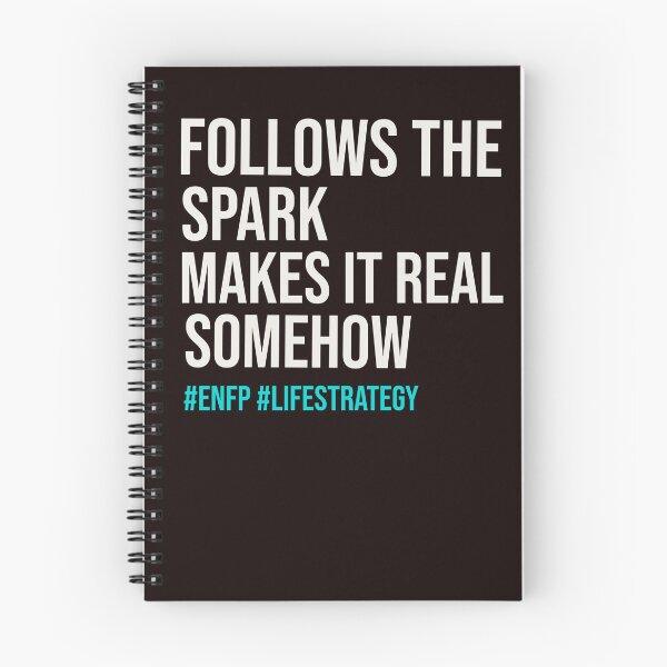 Item preview, ENFP — FOLLOWS THE SPARK MAKES IT REAL SOMEHOW | MBTI LIFE STRATEGY SERIES — ENFP PERSONALITY EDITION designed and sold by WitLounge.