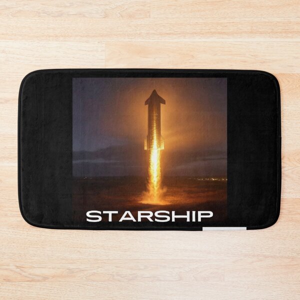 Aperçu de l'œuvre Lancement de la fusée Starship de SpaceX | Conception de la mission d'exploration spatiale vers Mars créée et vendue par TEEJAMBOREE.