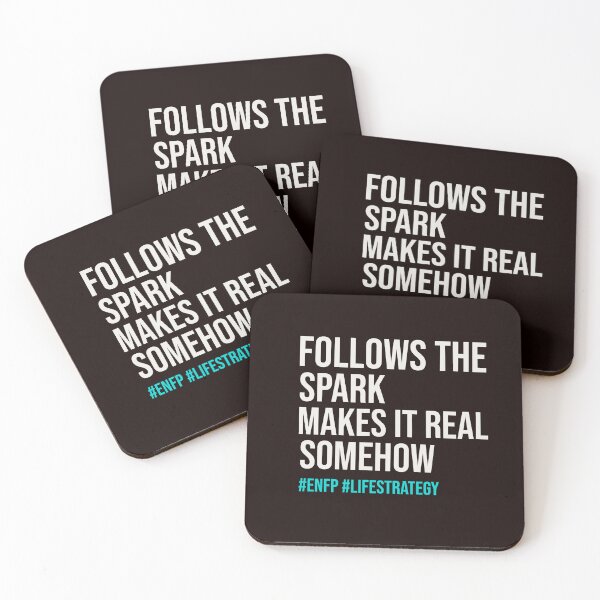Item preview, ENFP — FOLLOWS THE SPARK MAKES IT REAL SOMEHOW | MBTI LIFE STRATEGY SERIES — ENFP PERSONALITY EDITION designed and sold by WitLounge.