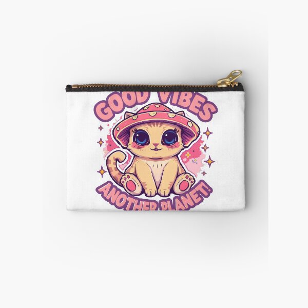 Item preview, Good Vibes From Another Planet Cat Shirt, Cute Alien Cat Tee, Kawaii Psychedelic Cat, Funny Pet Lover Gift designed and sold by JaiSoftStudio.