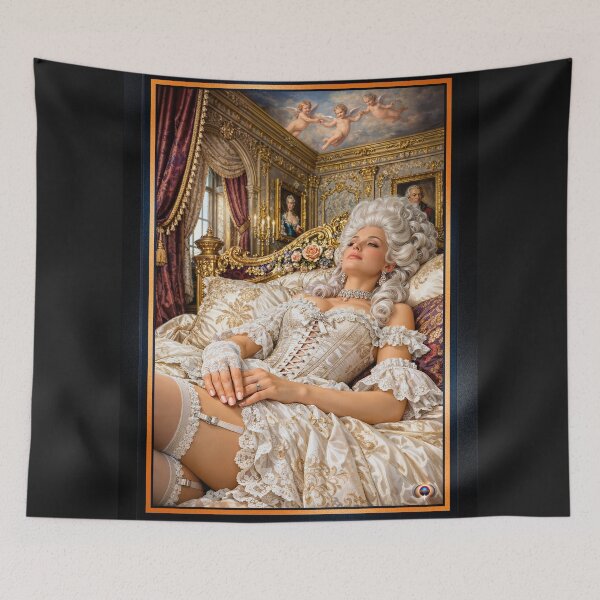 Item preview, Lady Linali du Montclair Within Opulent French Chamber Serene AI Concept Art by Xzendor7 designed and sold by Xzendor7 Digital Art Creations.