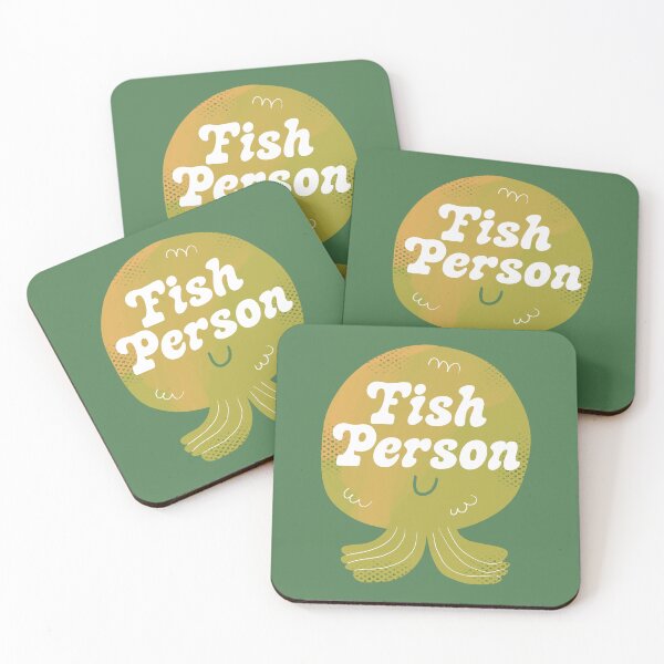 Item preview, Fish Person Badge designed and sold by yellowflowerhut.