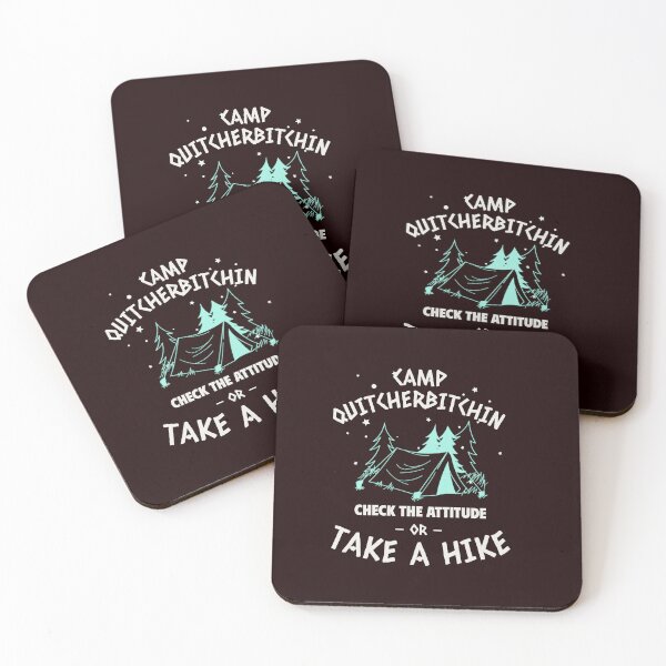 Item preview, CAMP QUITCHERBITCHIN | CHECK THE ATTITUDE  | TRAIL HUMOR SERIES — NO DRAMA EDITION designed and sold by WitLounge.