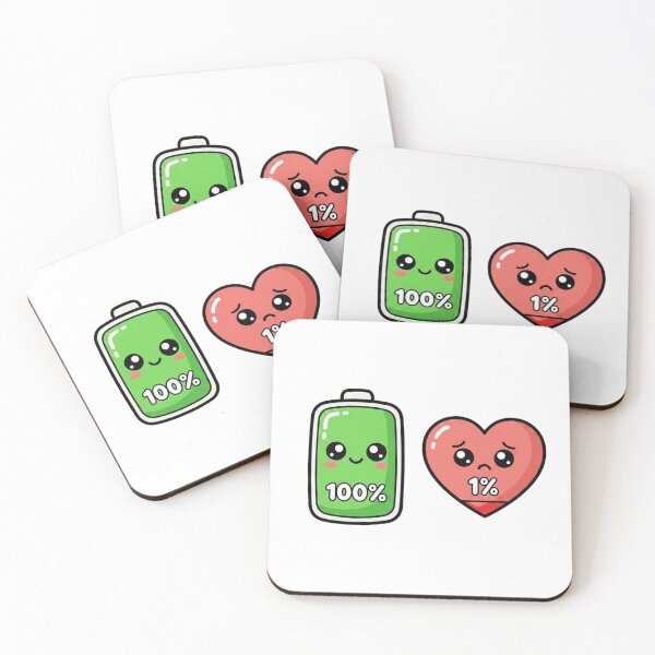 Item preview, "Battery 100% Heart 1%" designed and sold by morning sun.