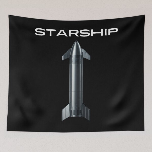 Item preview, SpaceX Starship Rocket Launch | Mars Mission Space Exploration Design designed and sold by TEEJAMBOREE.