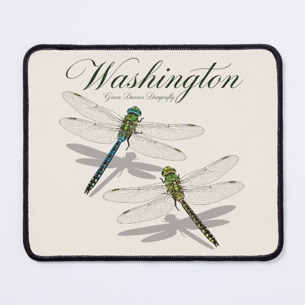 Item preview, Washington Green Darner Dragonfly State Poster designed and sold by The-Drip-Studio.