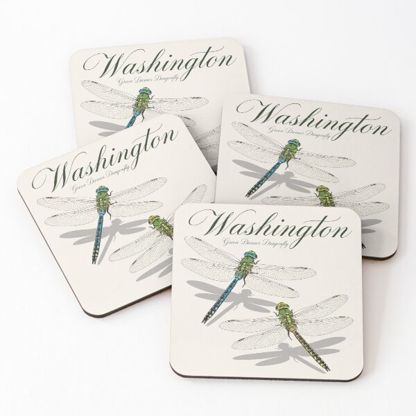 Item preview, Washington Green Darner Dragonfly State Poster designed and sold by The-Drip-Studio.
