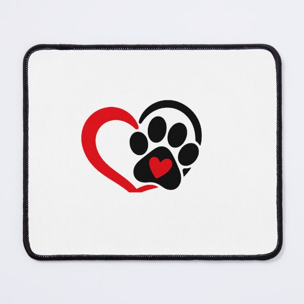 Item preview, Pawprints on My Heart | Minimal Animal Lover Paw Heart Design designed and sold by Lovestickerco.