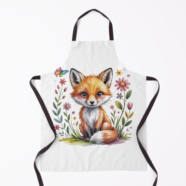 Item preview, A Cute Fox Among Flowers And Leaves designed and sold by QuiteOrbit.