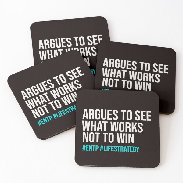 Item preview, ARGUES TO SEE WHAT WORKS NOT TO WIN | MBTI LIFE STRATEGY SERIES — ENTP PERSONALITY EDITION designed and sold by WitLounge.