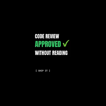 Artwork thumbnail, Code Review Approved Without Reading Funny Programmer Developer Humor by BuggedThreads