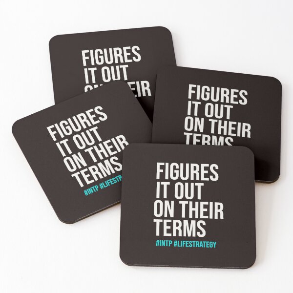 Item preview, INTP FIGURES IT OUT ON THEIR TERMS  | MBTI LIFE STRATEGY SERIES — INTP PERSONALITY EDITION designed and sold by WitLounge.