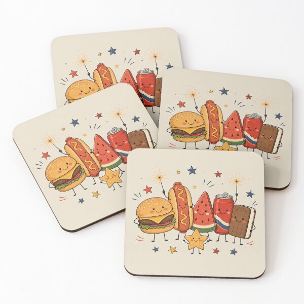 Item preview, Backyard BBQ Besties Cute Fourth of July Food designed and sold by POD DYNASTY.