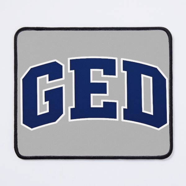 Item preview, GED Collegiate Varsity Lettering – Minimalist Academic Humor Design designed and sold by DiamondSkyShirt.