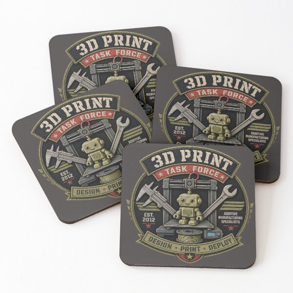 Item preview, 3D Print Task Force Robot Model Badge Graphic designed and sold by thelivingrp.