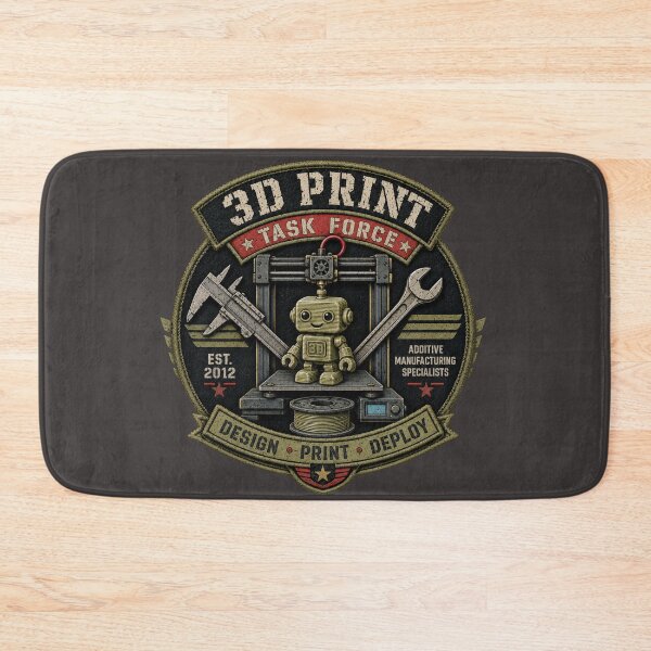 Item preview, 3D Print Task Force Robot Model Badge Graphic designed and sold by thelivingrp.