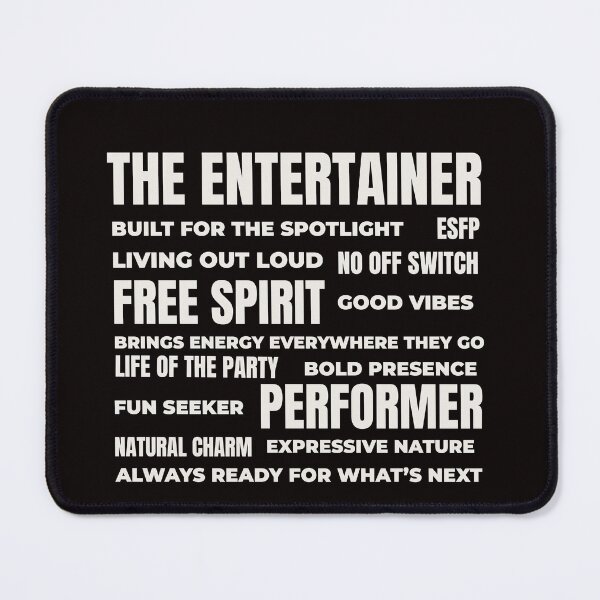 Item preview, ESFP – THE ENTERTAINER TRAIT COLLAGE DESIGN | MBTI COLLAGE SERIES — ESFP PERSONALITY EDITION designed and sold by WitLounge.