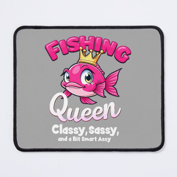 Item preview, Fishing Queen Classy Sassy and a Bit Smart Assy Fishing Joke Long Sleeve designed and sold by ArleneRowe.