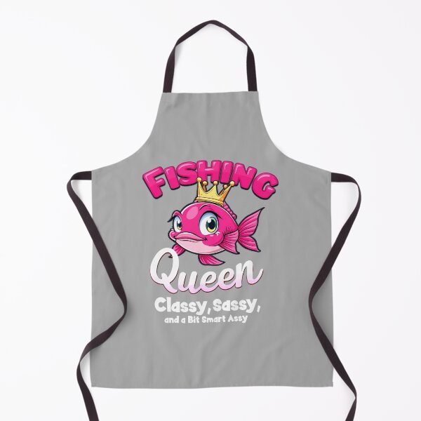 Item preview, Fishing Queen Classy Sassy and a Bit Smart Assy Fishing Joke Long Sleeve designed and sold by ArleneRowe.