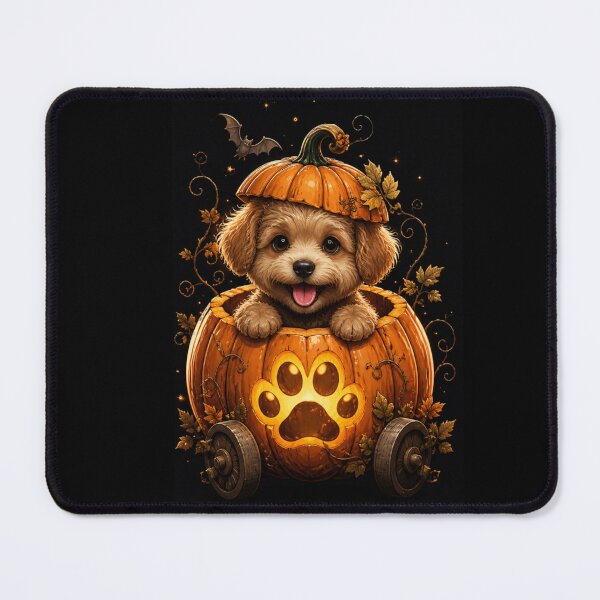 Item preview, Cute Pumpkin Dog Halloween | Funny Puppy Autumn Aesthetic Design designed and sold by PoojaArtLab.