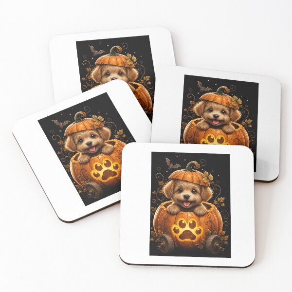 Item preview, Cute Pumpkin Dog Halloween | Funny Puppy Autumn Aesthetic Design designed and sold by PoojaArtLab.