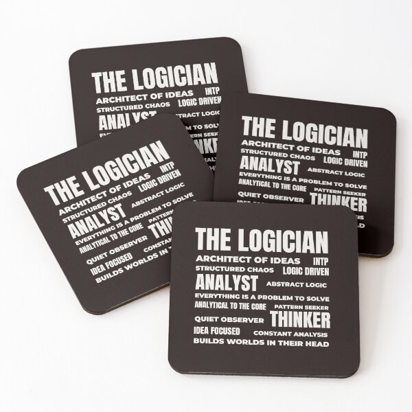 Item preview, INTP – THE LOGICIAN TRAIT COLLAGE DESIGN | MBTI COLLAGE SERIES — INTP PERSONALITY EDITIONGN  | MBTI T designed and sold by WitLounge.