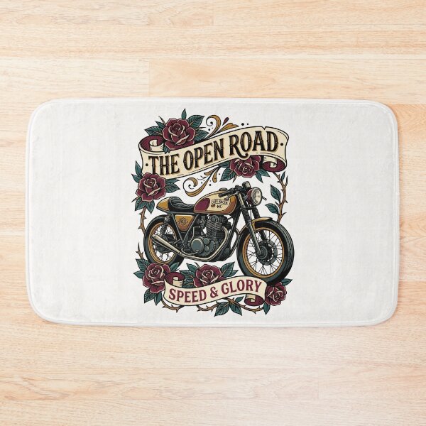 Item preview, Vintage Cafe Racer Motorcycle Neo Traditional Tattoo Flash designed and sold by RetroRewind Studio.