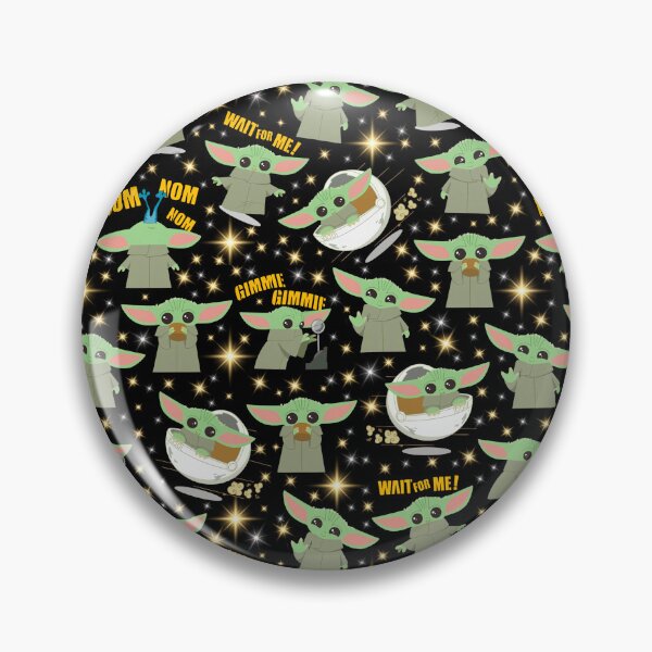 Item preview, Grogu Baby Yoda Seamless Pattern Galactic Stars Mandalorian Star Wars Fan Art designed and sold by Playful Patternz.
