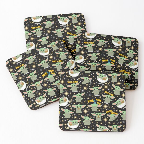 Item preview, Grogu Baby Yoda Seamless Pattern Galactic Stars Mandalorian Star Wars Fan Art designed and sold by Playful Patternz.