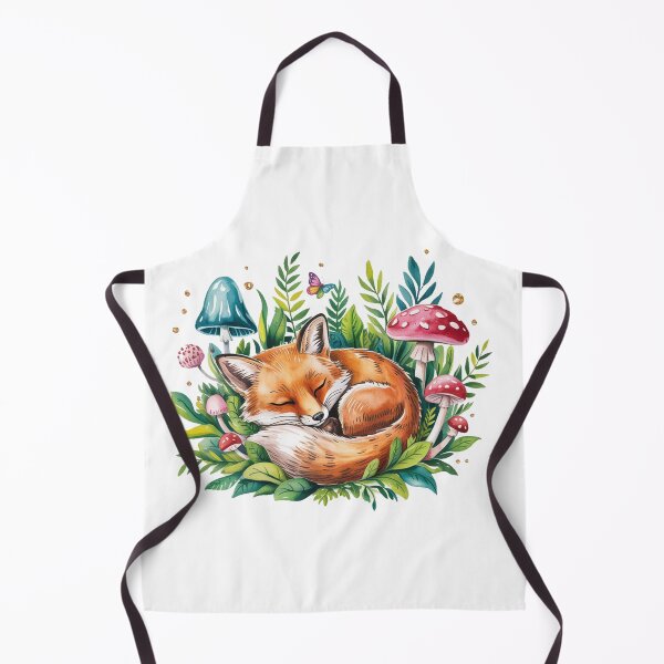 Item preview, Sleeping Fox Floral Woodland Illustration designed and sold by QuiteOrbit.