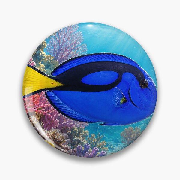 Item preview, Blue Tang on Coral Reef designed and sold by Pixel Junkies Studio.