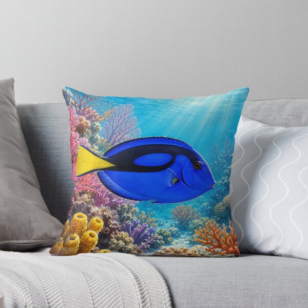 Item preview, Blue Tang on Coral Reef designed and sold by Pixel Junkies Studio.