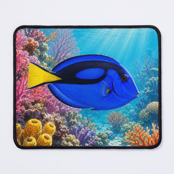 Item preview, Blue Tang on Coral Reef designed and sold by Pixel Junkies Studio.