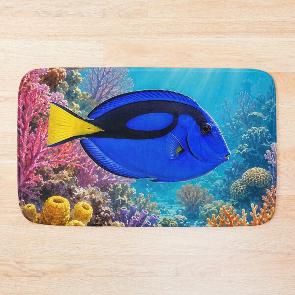 Item preview, Blue Tang on Coral Reef designed and sold by Pixel Junkies Studio.