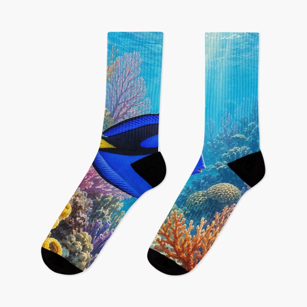 Item preview, Blue Tang on Coral Reef designed and sold by Pixel Junkies Studio.