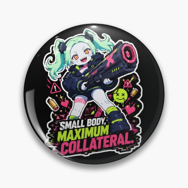 Item preview, Cyberpunk Girl - Small Chaotic, Giant Trouble designed and sold by Panda LuL Art.