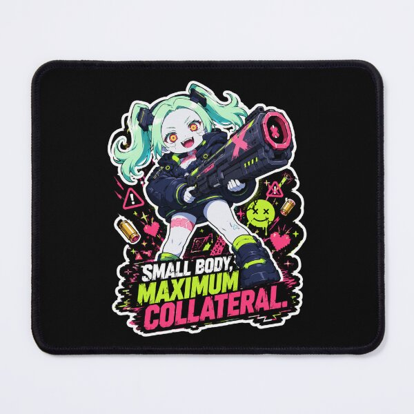 Item preview, Cyberpunk Girl - Small Chaotic, Giant Trouble designed and sold by Panda LuL Art.