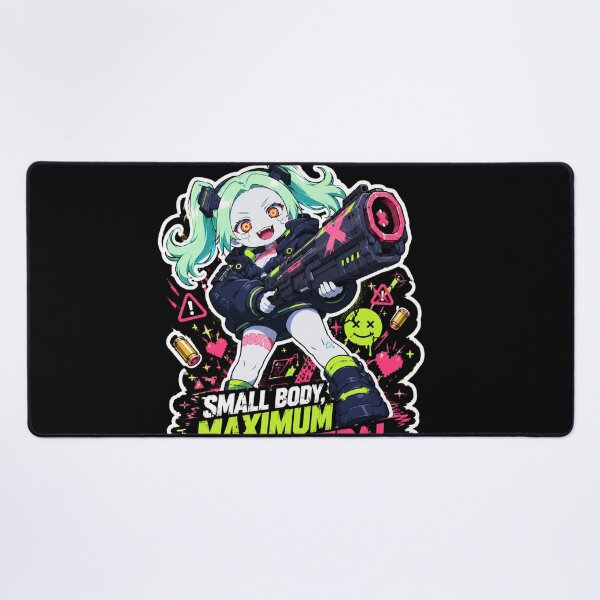 Item preview, Cyberpunk Girl - Small Chaotic, Giant Trouble designed and sold by Panda LuL Art.