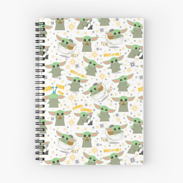 Item preview, Copy of Grogu Baby Yoda Seamless Pattern Galactic Stars Mandalorian Star Wars Fan Art White Background designed and sold by Playful Patternz.