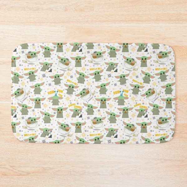 Item preview, Copy of Grogu Baby Yoda Seamless Pattern Galactic Stars Mandalorian Star Wars Fan Art White Background designed and sold by Playful Patternz.