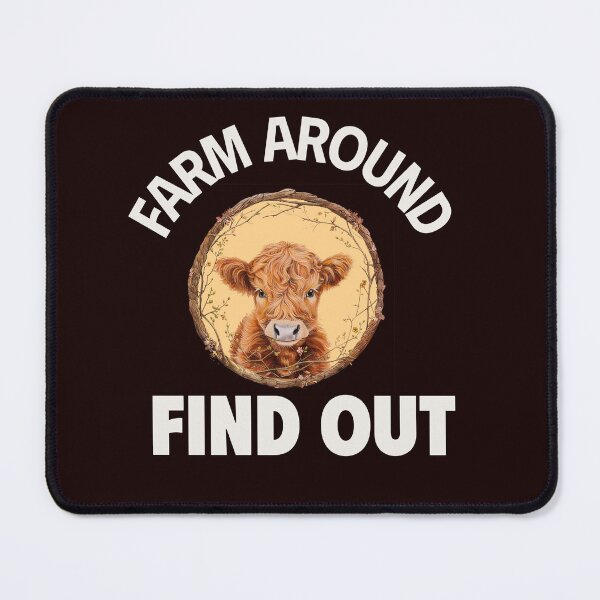 Item preview, FARM AROUND AND FIND OUT | SASSY CRITTERS SERIES – HIGHLAND COW EDITION designed and sold by WitLounge.