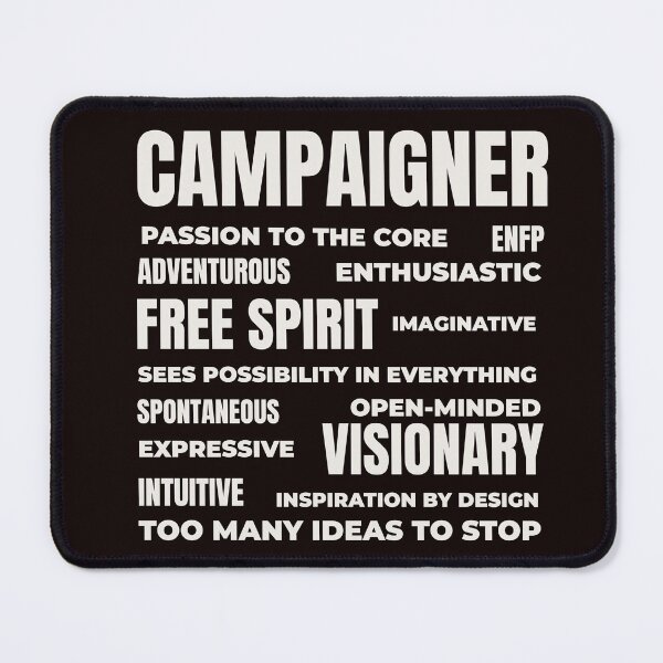 Item preview, ENFP – THE CAMPAIGNER TRAIT COLLAGE DESIGN | MBTI TRAIT COLLAGE SERIES – ENFP PERSONALITY EDITION designed and sold by WitLounge.