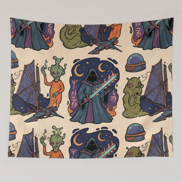 Item preview, Aliens Creatures Reality Fantasy Artistic Expression Art Design designed and sold by ART ATTACK ZONE.