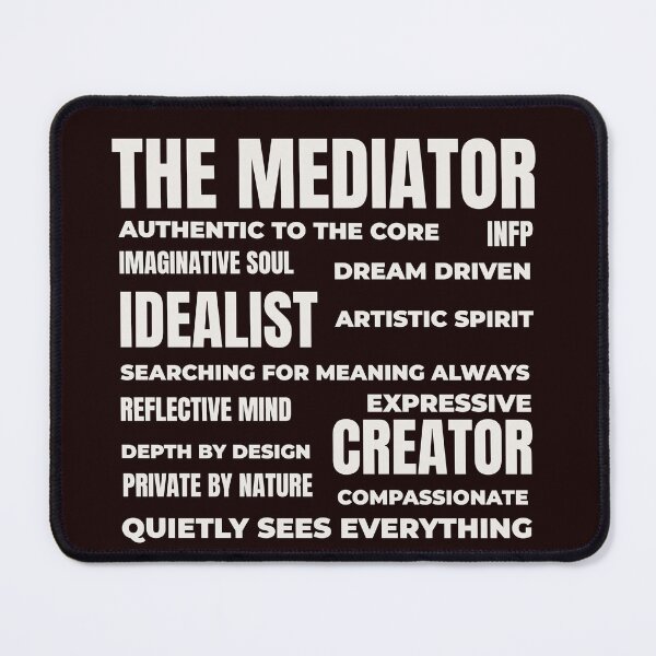 Item preview, INFP – THE MEDIATOR TRAIT COLLAGE DESIGN | MBTI TRAIT COLLAGE SERIES – INFP PERSONALITY EDITION designed and sold by WitLounge.