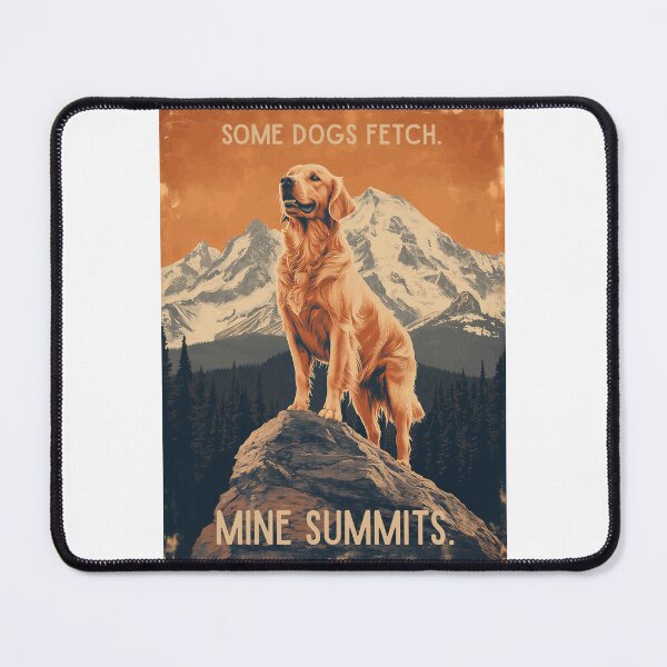 Item preview, Golden Retriever Mountain Summit Trail Adventure designed and sold by HomeFarmPress.